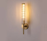 Moderne Luxe Gouden Wandlamp met Helder Glazen Kap