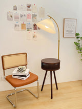 Scandinavische Houten Driepoot Vloerlamp