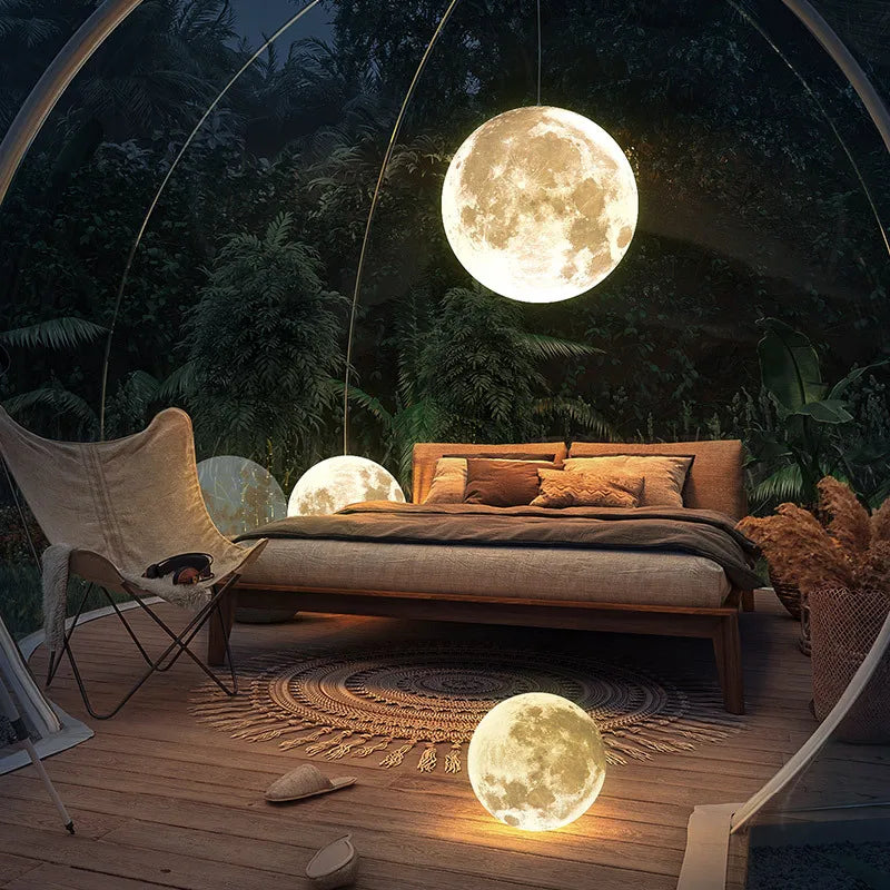 LunaNord – Scandinavische Volle Maan Hanglamp - hanglampen
