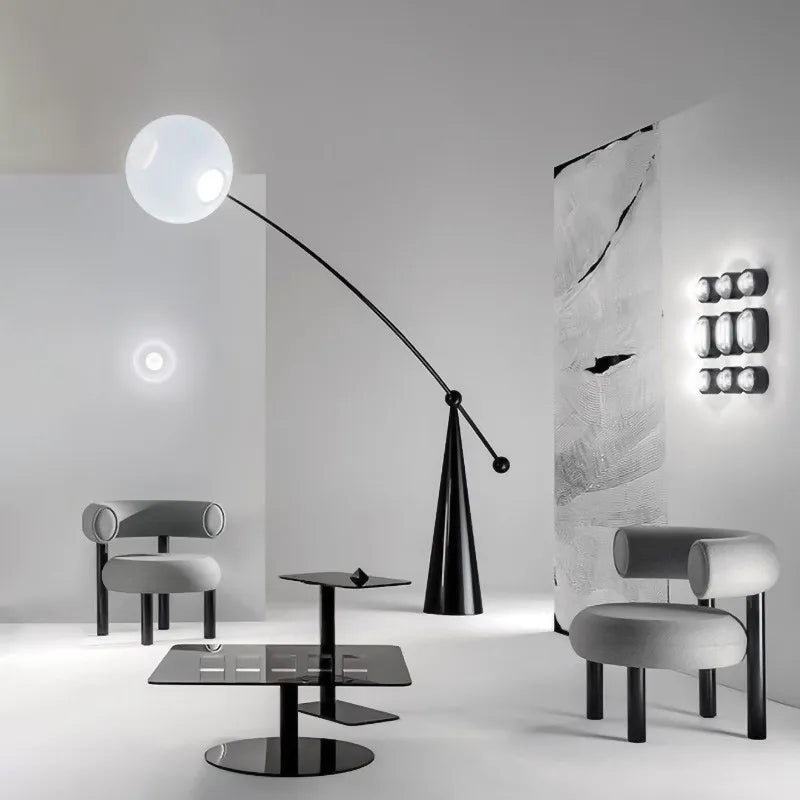 LumiGlow – Moderne Decoratieve Vloerlamp met Dimbare LED - vloerlampen - sfeerbeeld