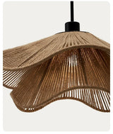 WabiRope Aura: Scandinavische Wabi Sabi Hennep Touw Hanglamp