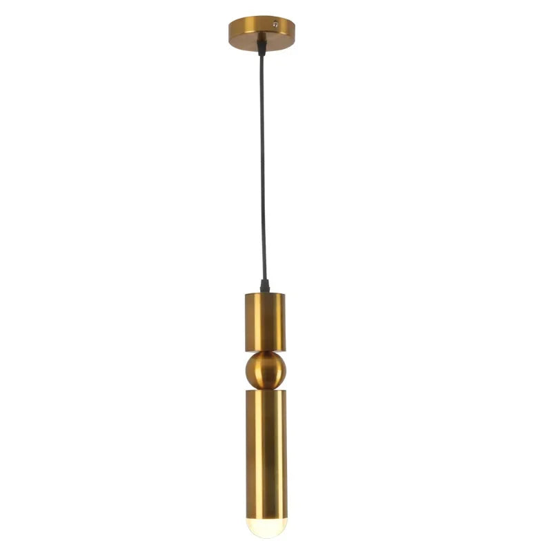 Luxe Aurea Gouden Hanglamp – Elegante Minimalistische LED Plafondlamp - hanglampen - sfeerbeeld