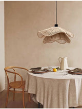 WabiRope Aura: Scandinavische Wabi Sabi Hennep Touw Hanglamp