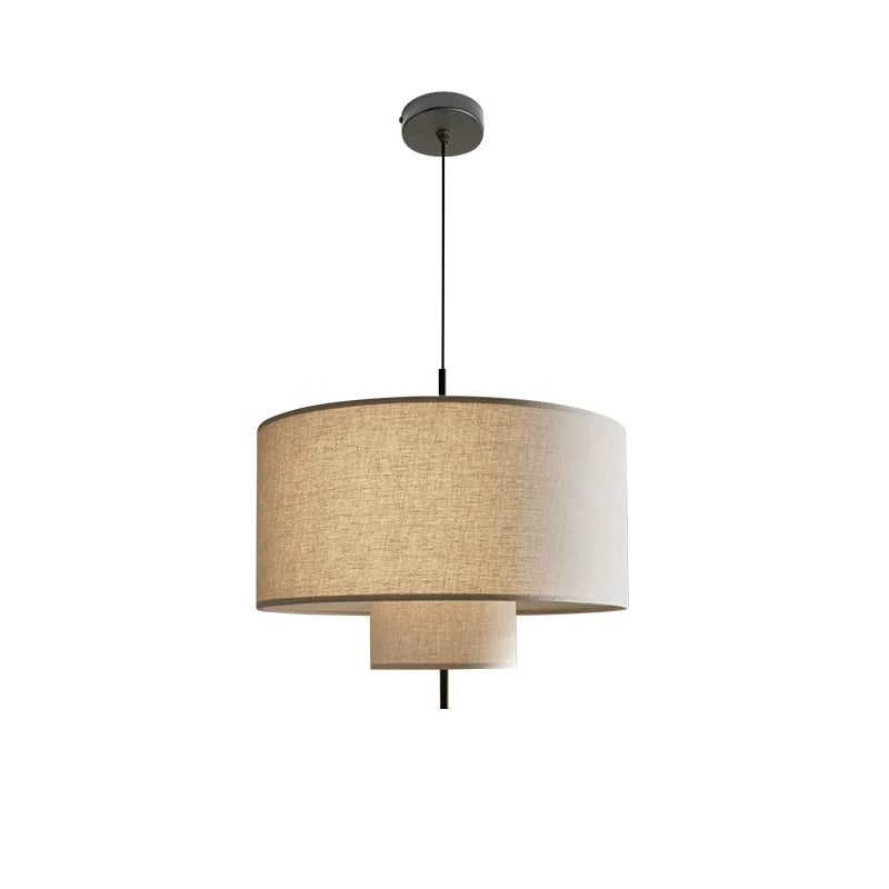 Nordic Minimalist Wabi Sabi Fabric Chandelier Living Dining Room Bar Bedroom Led Pendant Lights Restaurant Hanging Lamp Fixtu