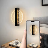 LumaLeaf Rond Wandpaneel – Moderne LED Wandlamp met Zilveren Blad & Warm Licht (3500K)