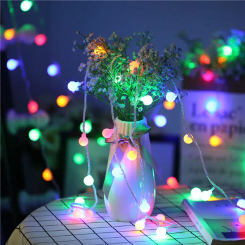 LumiGlobe 10M Kleine Bol Fairy Lights – USB/Batterij - hanglampen - sfeerbeeld