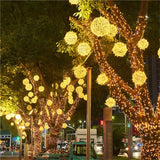 Kerst LED Rotanbal Slinger – Warme Feestverlichting & Buiten Fairy Garden Kerstverlichting