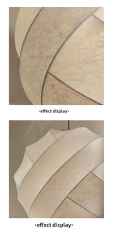 Wabi Sabi Zijde Hanglamp – Japanse Minimalistische Ronde Plafondlamp