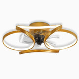 Bloem Led Moderne Inbouw Plafondventilator Met Afstandsbediening Plafondlamp