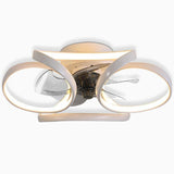 Bloem Led Moderne Inbouw Plafondventilator Met Afstandsbediening Plafondlamp