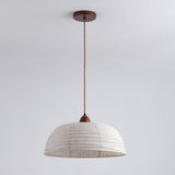 Moderne Hanglamp Met Hout En Stof