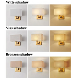 Moderne Wandlamp met Stoffen Kap