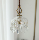 Franse Retro Glazen Hanglamp