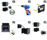 LUMICUBE LED Wandlampen Set (4 stuks)
