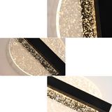 LumaLeaf Rond Wandpaneel – Moderne LED Wandlamp met Zilveren Blad & Warm Licht (3500K)