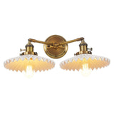 Antieke Gouden Keramische Dubbele Lamp