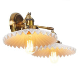 Antieke Gouden Keramische Dubbele Lamp