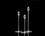 LumenAcry Heldere Acryl Kandelaar Set (3-delig)