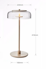 Aurélo – Designer Tafellamp van Glas met LED in Postmoderne Stijl