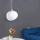 Witte Kiezel Hanglamp