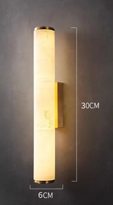 Auralis Lux – Minimalistische Wandlamp van Koper & Marmer