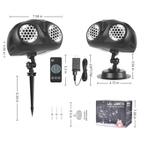 SNOWGLOW – LED Kerst Sneeuwval Projector met Dubbele Kop