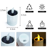 SOLAGLOW 6-Delige Solar LED Theelichtjes