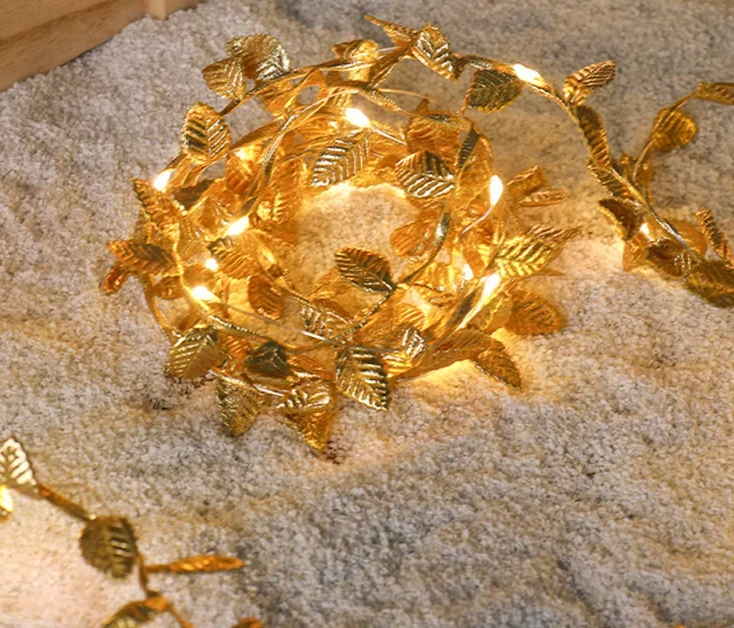 AureaLeaf Gouden kerstverlichting