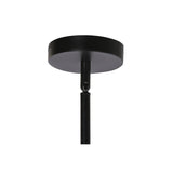 Alexandra Meti - Metalen Glazen Plafondlamp 80X80X60 9 Zwarte Ballen