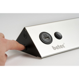 Betec Leuchten Manufactur - Studeo Bureaulamp Led Met Usb-Poort, Stopcontact, Touchdimmer 2700K