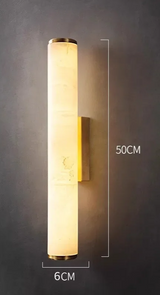 Auralis Lux – Minimalistische Wandlamp van Koper & Marmer