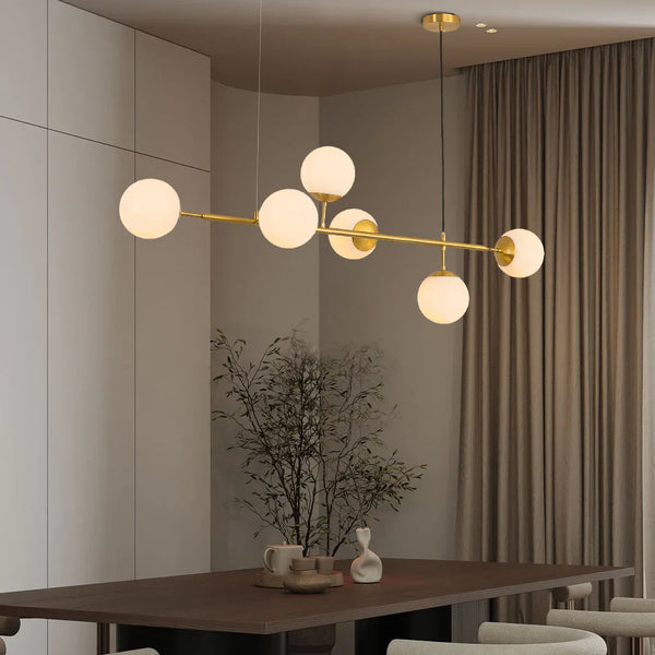 Glazen Bol Hanglamp - hanglampen - in de kamer