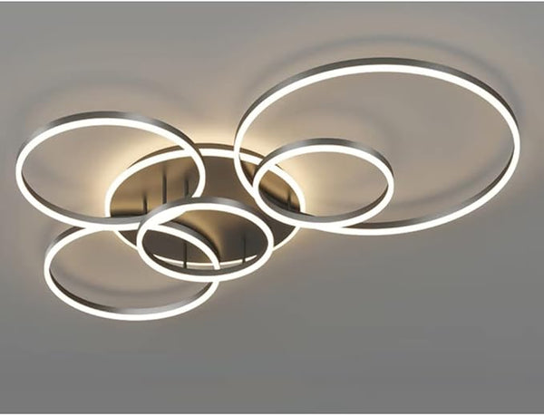Moderne Plafondlamp Zwart - plafondlamp - sfeerbeeld