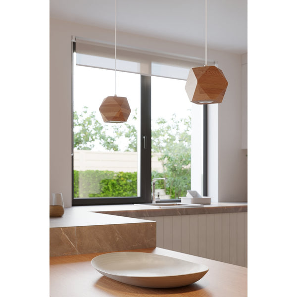 Licht Op SRL - Woody Plafondlamp Van Natuurlijk Hout