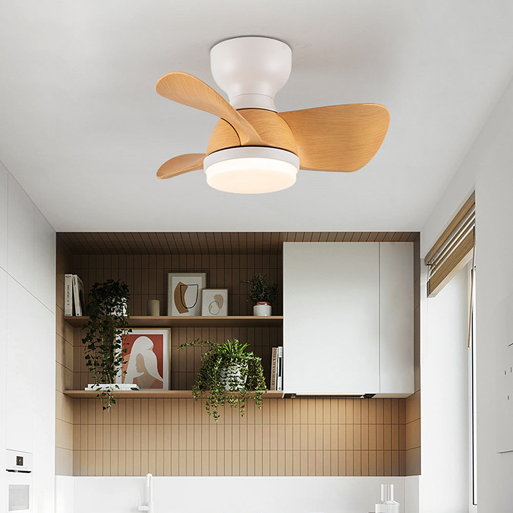 Eenvoudige Stijlvolle Plafondventilator Met LED Verlichting - plafondlamp - sfeerbeeld