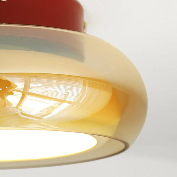 Vintage Kleine Acryl Led Plafondlamp - hanglampen - detail