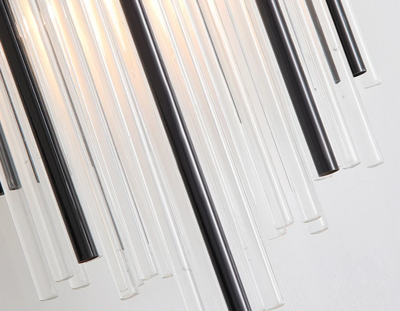 AuriLux Nordic Kristallen Wandlamp - wandlampen - zijaanzicht