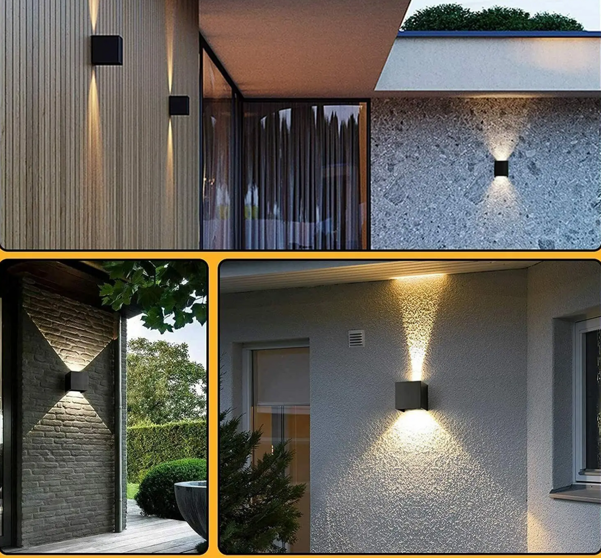 LUMICUBE LED Wandlampen Set (4 stuks) - wandlamp - afmetingen