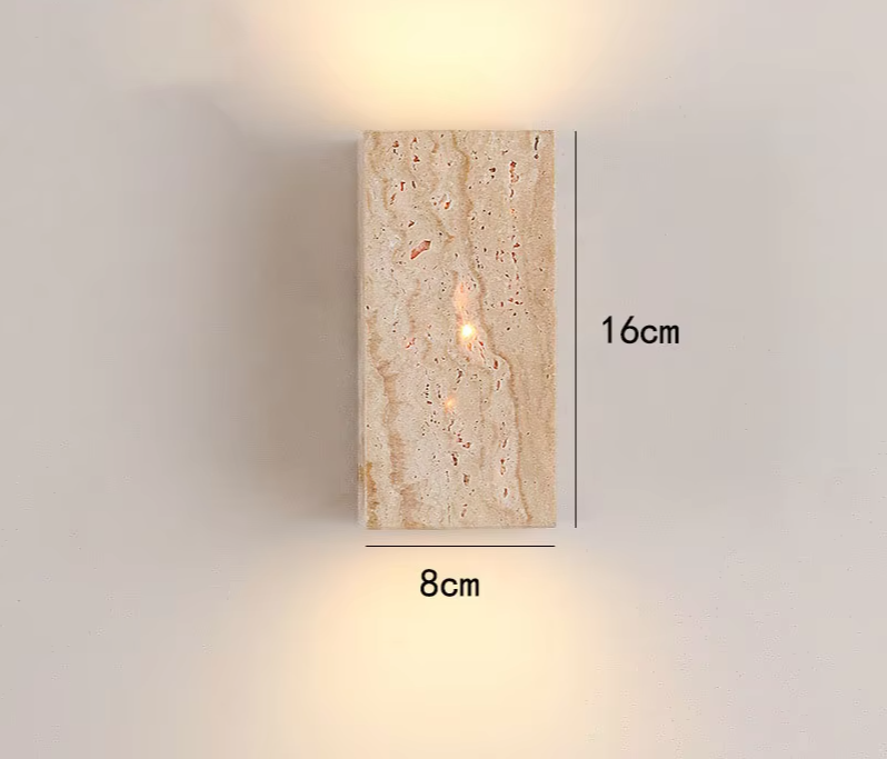 Luxe Marmeren Wandlamp – Stijlvolle LED Verlichting - wandlamp