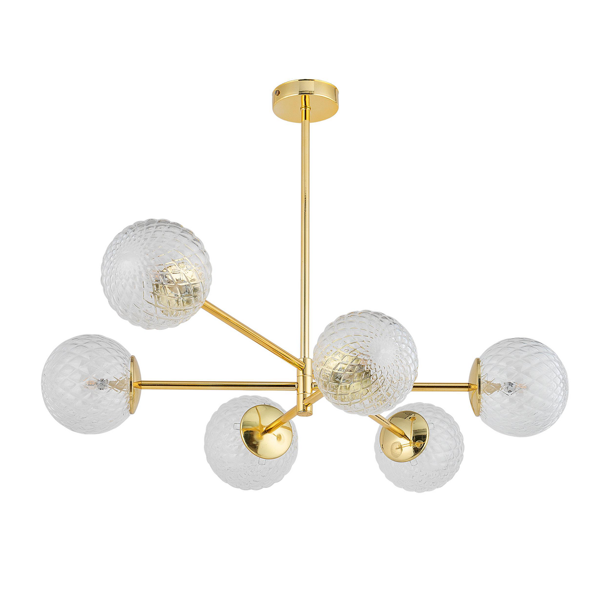 Huber Meubels - Cadix Goud Vi Hanglamp - hanglampen