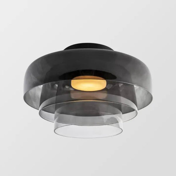Scandinavische Designer Creatieve Persoonlijkheid Middeleeuwse Glazen Plafondlamp - plafondlamp