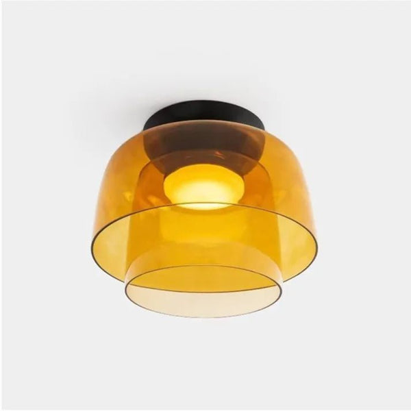 Scandinavische Designer Creatieve Persoonlijkheid Middeleeuwse Glazen Plafondlamp