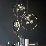 Nordic Bubble Glazen Hanglampen Met Ring