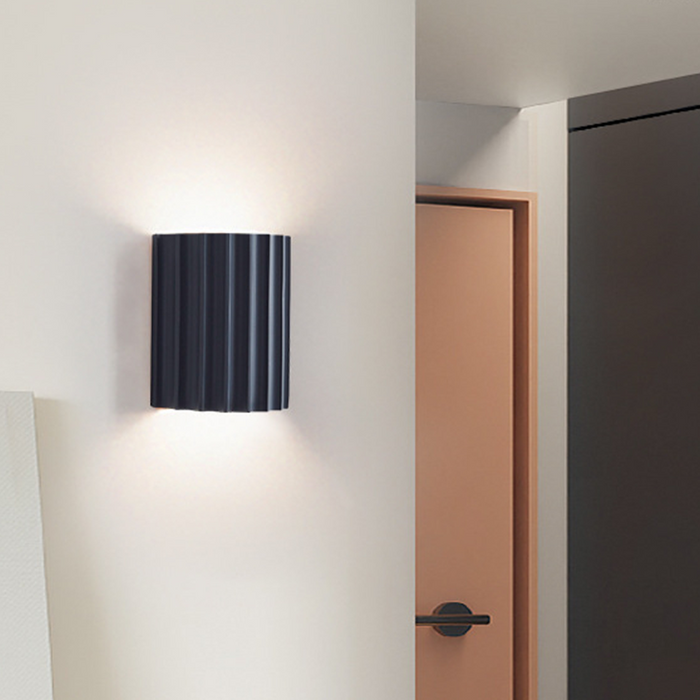 Moderne Halfronde Wandlamp Van Hars Voor De Woonkamer - wandlampen - sfeerbeeld