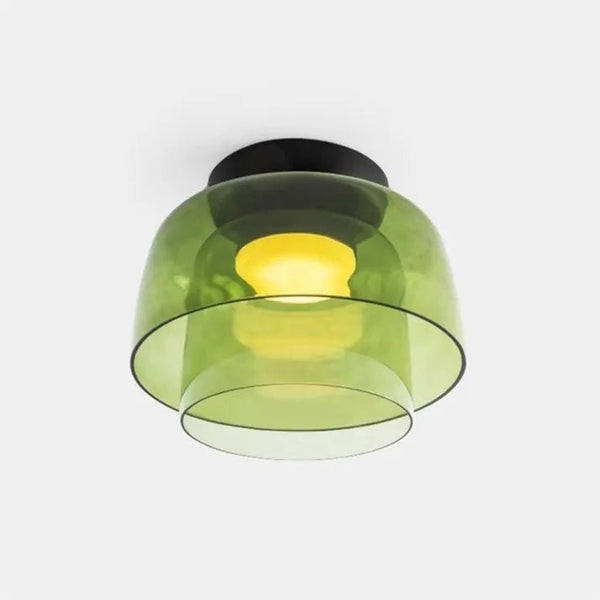 Scandinavische Designer Creatieve Persoonlijkheid Middeleeuwse Glazen Plafondlamp - plafondlamp - materiaaldetail