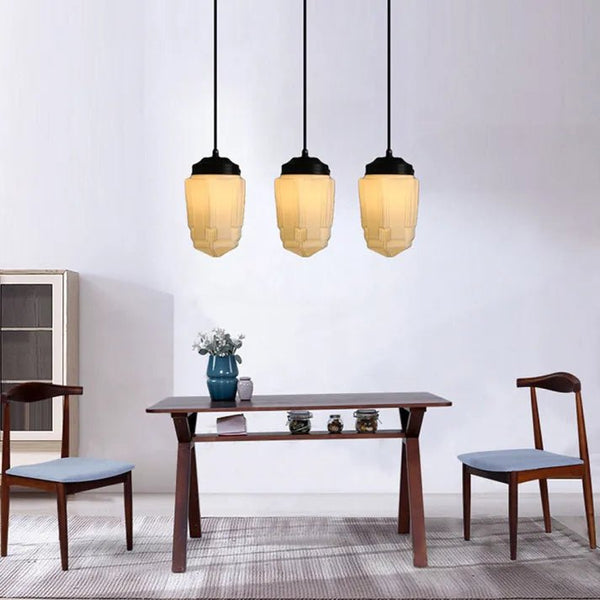 Vintage Melkglas Hanglamp - hanglampen - gemonteerd