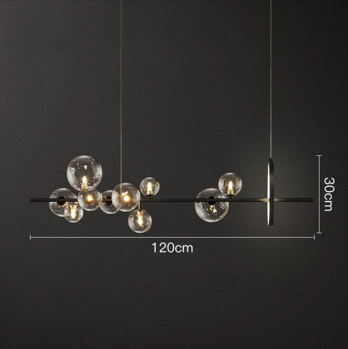 Macrosoom | Luxe Hanglamp Van Geblazen Glas - hanglampen - sfeerbeeld