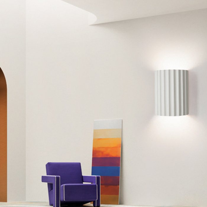 Moderne Halfronde Wandlamp Van Hars Voor De Woonkamer - wandlampen - in de kamer