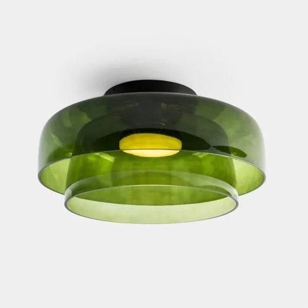 Scandinavische Designer Creatieve Persoonlijkheid Middeleeuwse Glazen Plafondlamp - plafondlamp