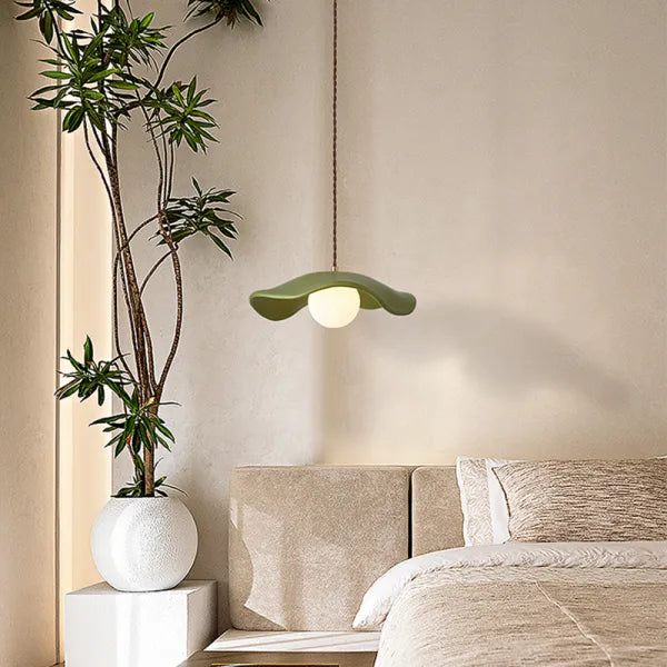 Creatieve Wabi Sabi Eetkamer Hanglamp Met Lotusbladeren - hanglampen - sfeerbeeld